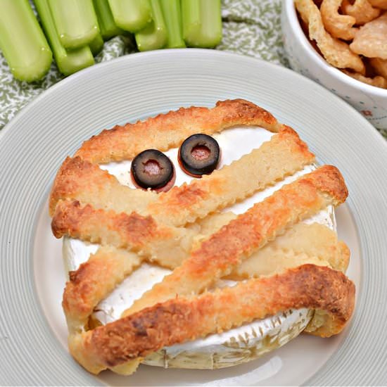 KETO BAKED BRIE MUMMY - Recipe photo by Stylish Cravings