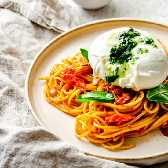 Air Fryer Roasted Tomatoes Pasta - Recipe photo by etfoodvoyage