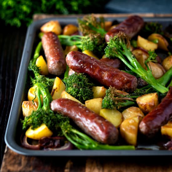 Sausage Tray Bake with Potato - Recipe photo by Brian Jones