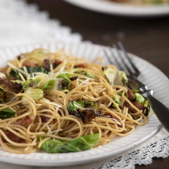 Fall Pasta Carbonara - Recipe photo by farmflavor