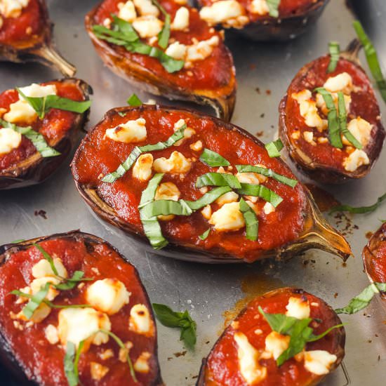 Baked Mini Eggplants - Recipe photo by toaster oven love
