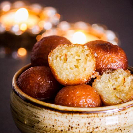 Homemade Gulab Jamun - Recipe photo by The Desserted Girl