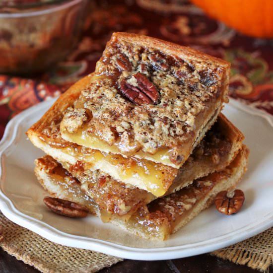 Crescent Pecan Pie Squares - Recipe photo by thekitchenismyplayground