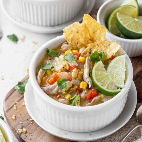 White Chicken Tortilla Soup - Recipe photo by MaesMenu