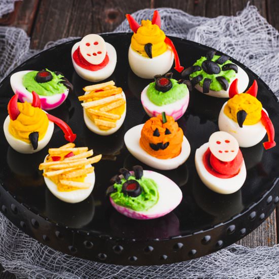 Halloween Deviled Eggs - Recipe photo by dishnthekitchen