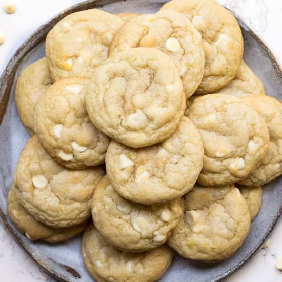 Lemon White Chocolate Cookies - Recipe photo by Chef Molly
