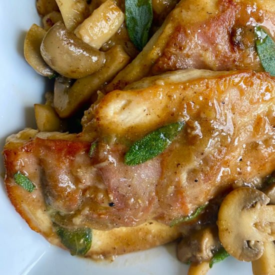 Chicken with Prosciutto and Sage - Recipe photo by amycaseycooks