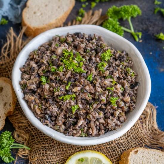 Mushroom Tapenade - Recipe photo by Whiskaffair