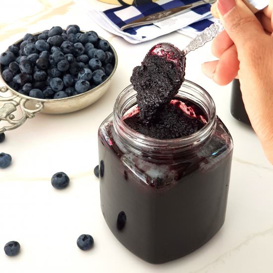 Big Batch Blueberry Jam - Recipe photo by Jayanthy Asokan