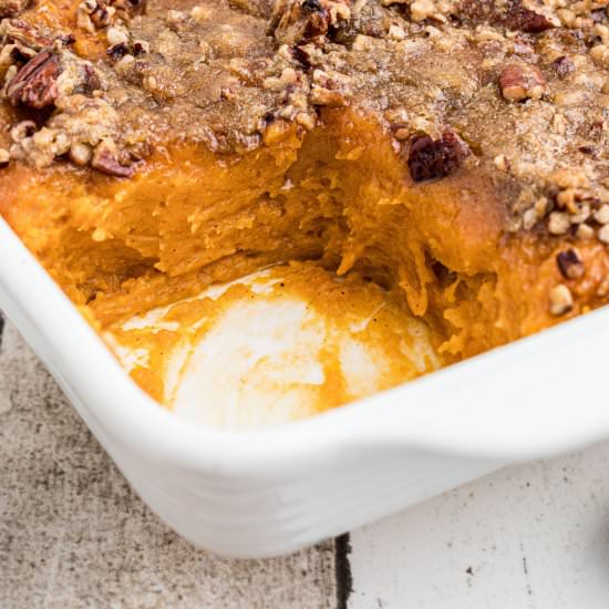 Cracker Barrel Sweet Potato Cassero - Recipe photo by thecaglediaries
