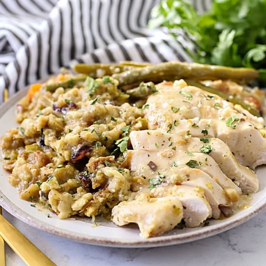 Crock Pot Chicken and Stuffing - Recipe photo by Suburban Simplicity