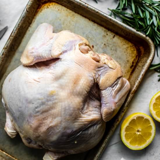 how to spatchcock chicken - Recipe photo by killingthyme
