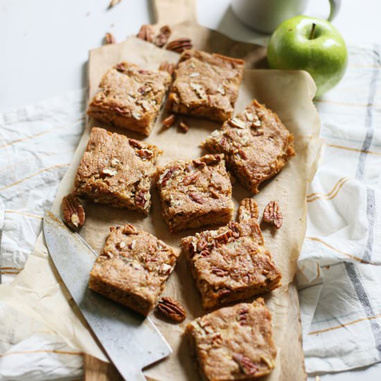 Cinnamon Pecan Apple Squares - Recipe photo by goodlifeeats