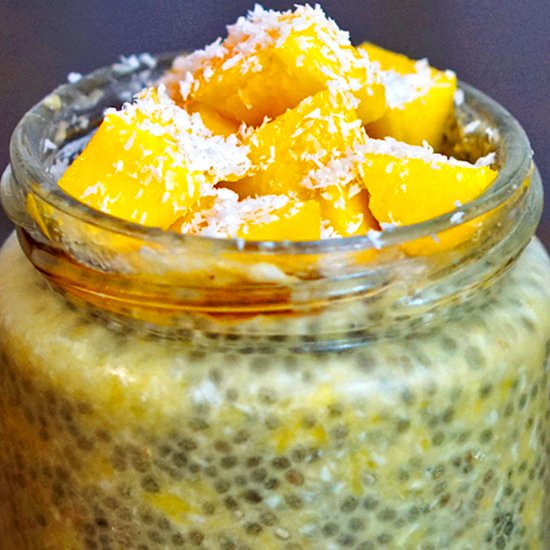 Mango Coconut Chia Pudding - Recipe photo by bemyrecipe