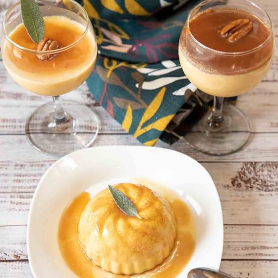 Pumpkin Panna Cotta w/ Caramel - Recipe photo by iwilkerson