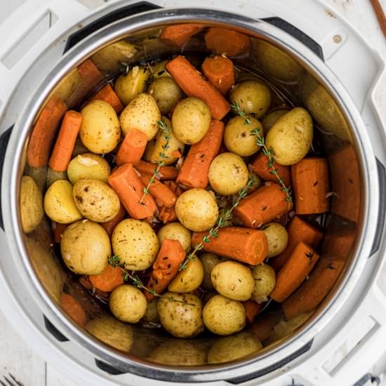 Instant Pot Potatoes and Carrots - Recipe photo by thecaglediaries