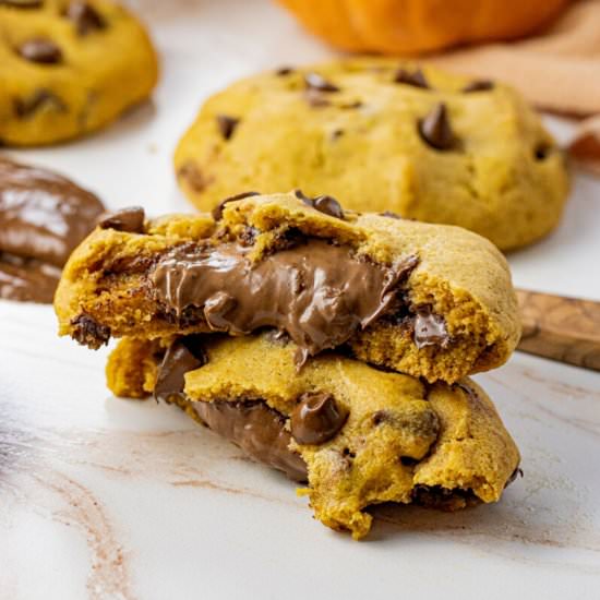 Stuffed Pumpkin Chocolate Chip - Recipe photo by feedingyourfam