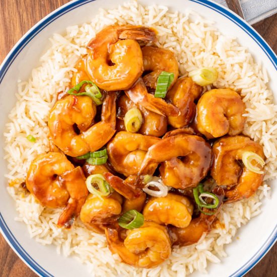General Tso's Shrimp w/o breading - Recipe photo by debsdailydish