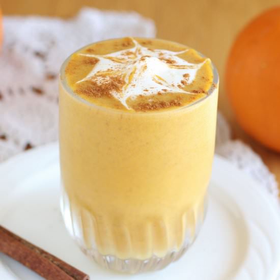 Healthy Pumpkin Smoothie - Recipe photo by oatmealwithafork