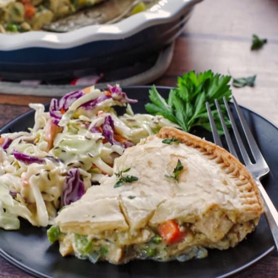 Easy Turkey Pot Pie - Recipe photo by Food Meanderings