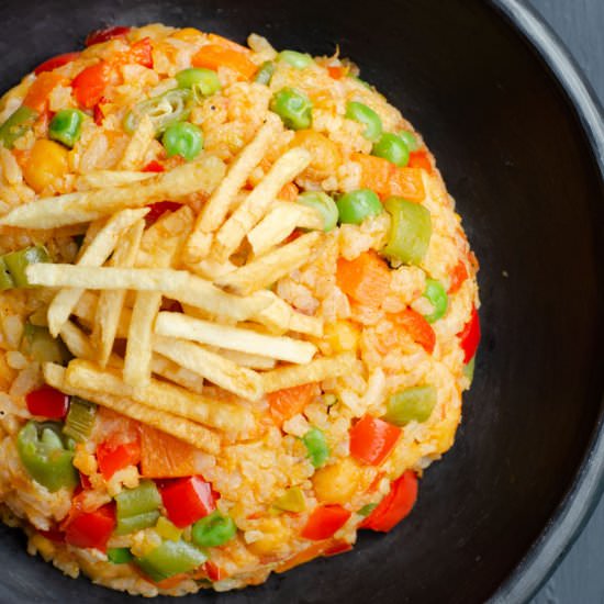 Colombian Rice with Vegetables - Recipe photo by Vecina Vegetariana