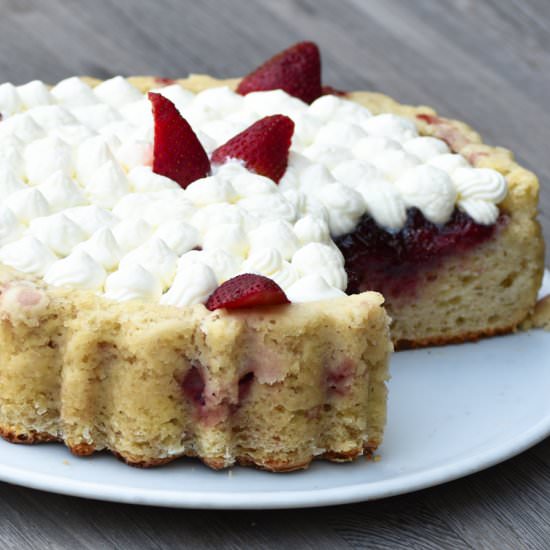 Susie’s Strawberry Cake - Recipe photo by hadias lebanese cuisine