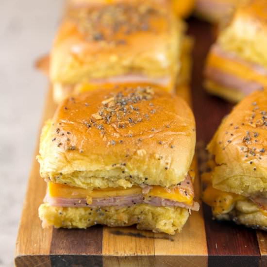 Baked Ham and Cheese Sliders - Recipe photo by bunsenburnerbakery