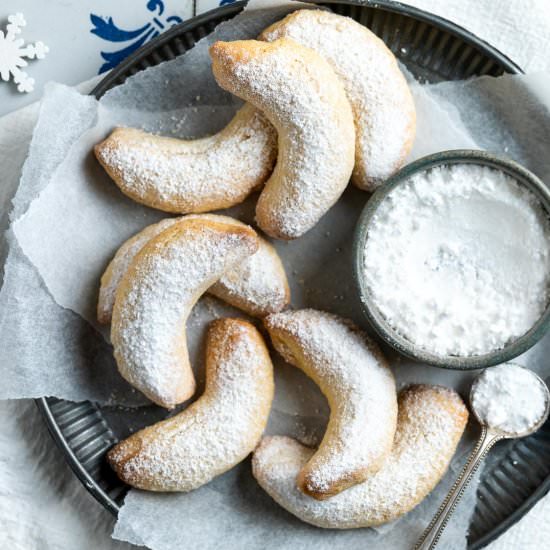 Austrian Crescent Cookies - Recipe photo by Mrs Jones Kitchen