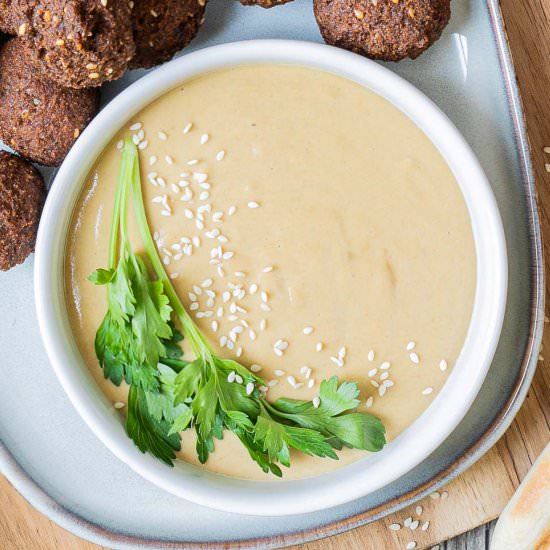 Maple Dijon Tahini Dressing - Recipe photo by MyPurePlants