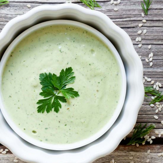 Lemon Herb Tahini Sauce - Recipe photo by MyPurePlants