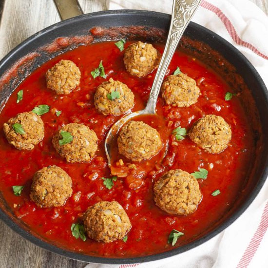Vegan TVP Meatballs - Recipe photo by MyPurePlants