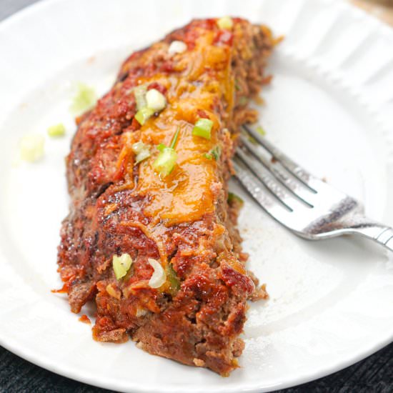 Easy Keto Mexican Meatloaf - Recipe photo by MyLifeCookbook