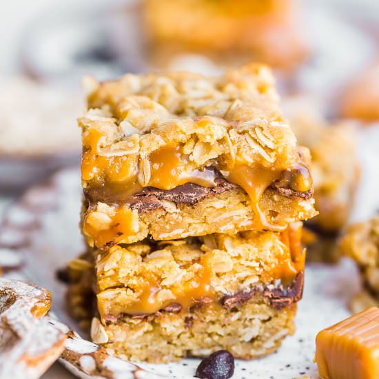 Chocolate Caramel Bars - Recipe photo by Kathryns.kitchen.blog