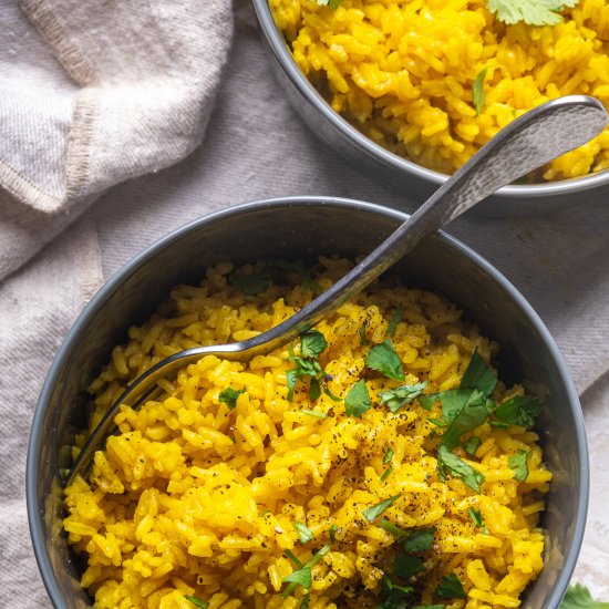 Turmeric Rice - Recipe photo by The Endless Meal