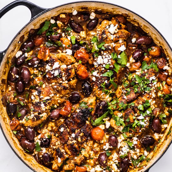 Greek Chicken Skillet - Recipe photo by The Endless Meal