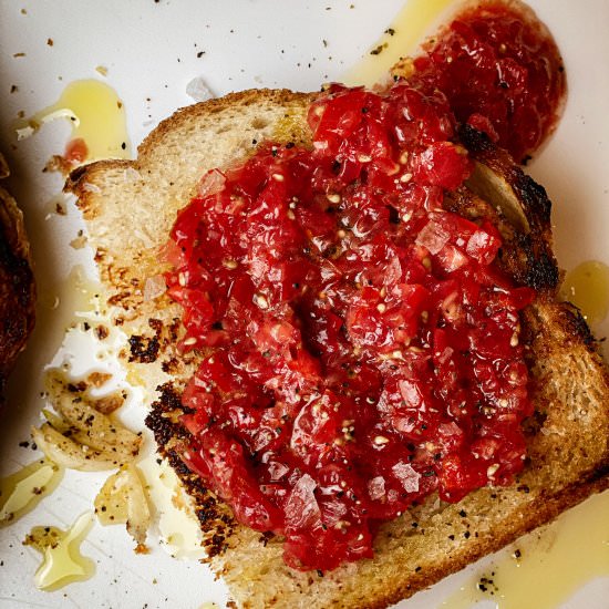 Pan Con Tomate - Recipe photo by Open Plate Anthropology