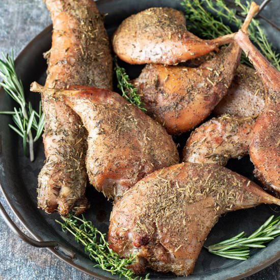 Smoked Rabbit - Recipe photo by BinkysCulinaryCarnival