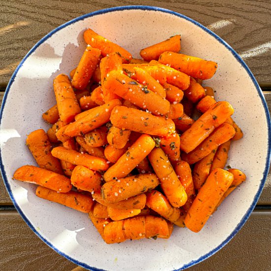 Roasted Maple Glazed Carrots - Recipe photo by TastefullyGrace