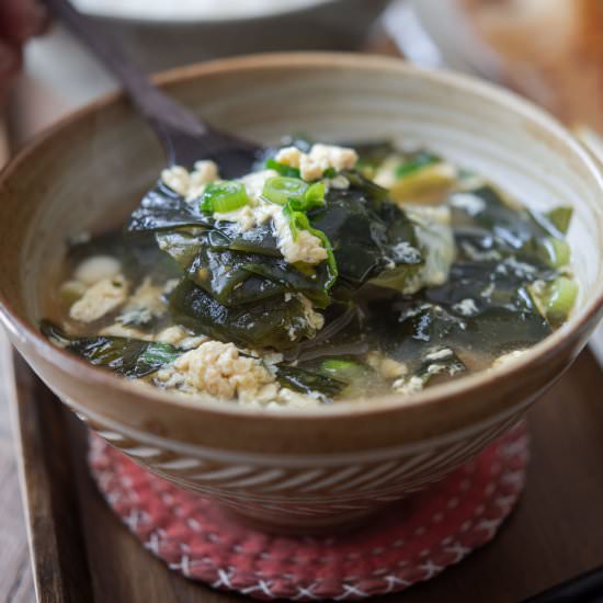 Seaweed Egg Drop Soup - Recipe photo by beyondkimchee