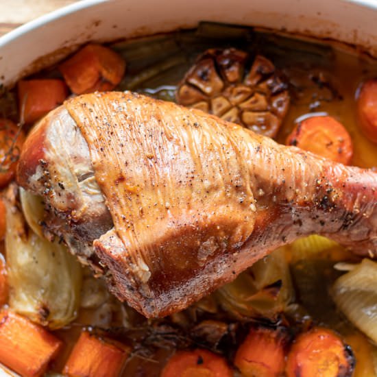 Slow Roasted Turkey Leg - Recipe photo by Cooking Gorgeous