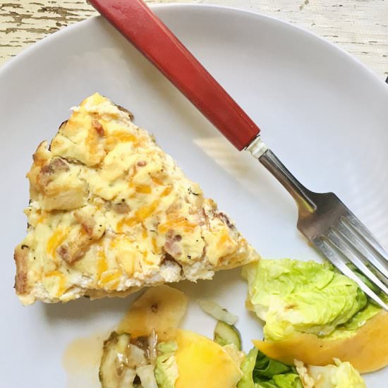 Bacon Apple Cheese Tart - Recipe photo by the good eats co