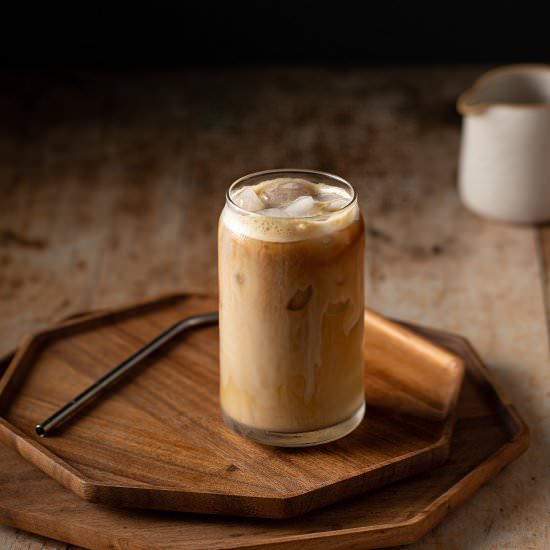 Iced Vanilla Latte - Recipe photo by anerdcooks