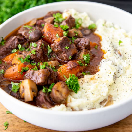 Instant Pot Beef Burgundy - Recipe photo by Valeries Kitchen