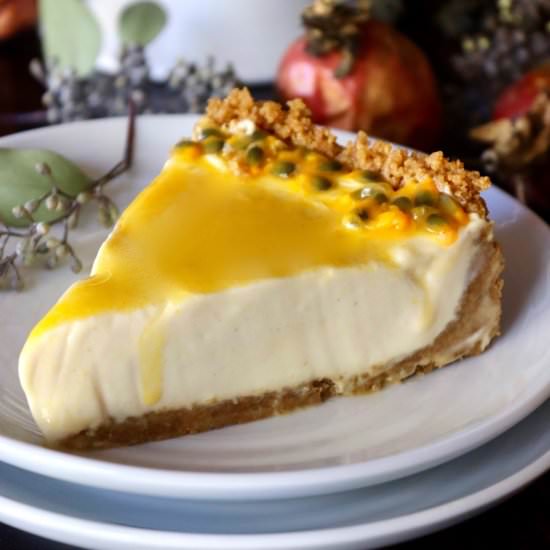 Passion Fruit Cheesecake - Recipe photo by cookingontheweekends