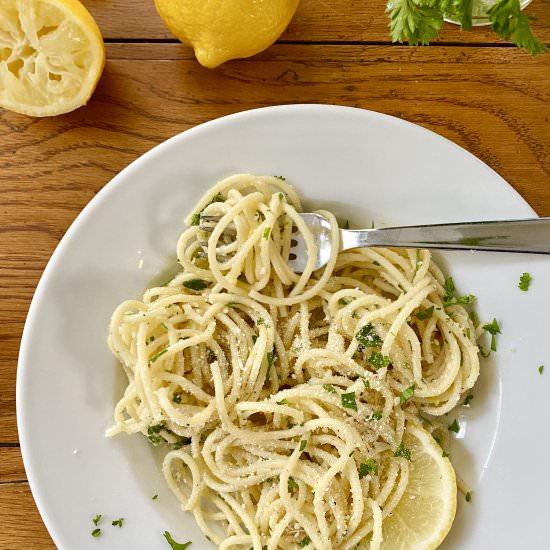 Grown Up Buttered Noodles - Recipe photo by amycaseycooks
