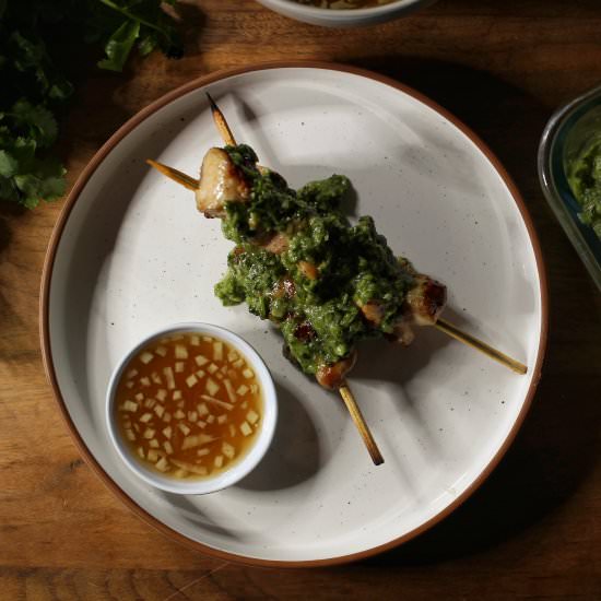 Vietnamese Pesto Grilled Chicken - Recipe photo by The Buslife Kitchen