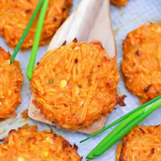 Sweet Potato Fritters - Recipe photo by peasandpeonies