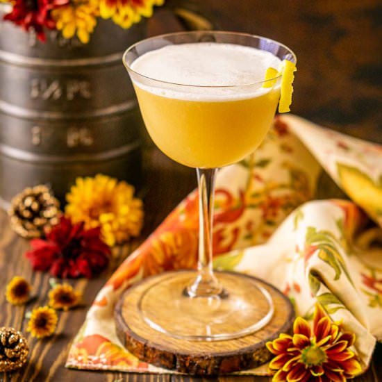 Maple Whiskey Sour - Recipe photo by Burrata and Bubbles