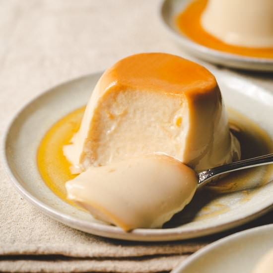 Vegan Tofu Purin - Recipe photo by ellielikes.cooking