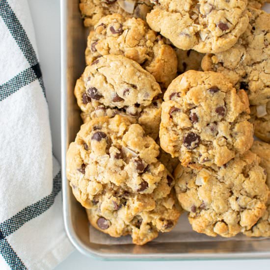 Coconut Chocolate Chip Cookies - Recipe photo by mimibakesphotos